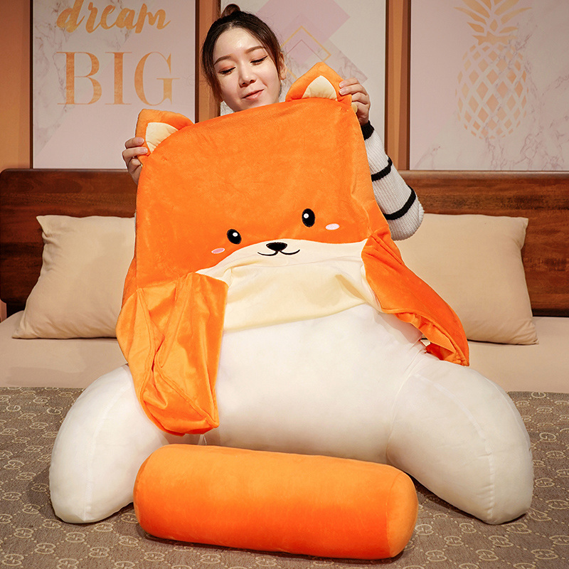 新款卡通床头靠垫学生宿舍枕头床上看书靠枕抱枕女生睡觉护腰靠垫