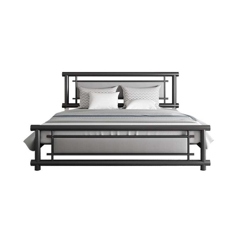 铁艺人床1.8米加厚加固环保铁床公寓出租房米单人铁架床