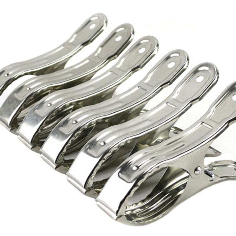 不锈钢被夹 线夹 防风不锈钢夹子 晒衣夹 晒被夹 晾衣夹20只装