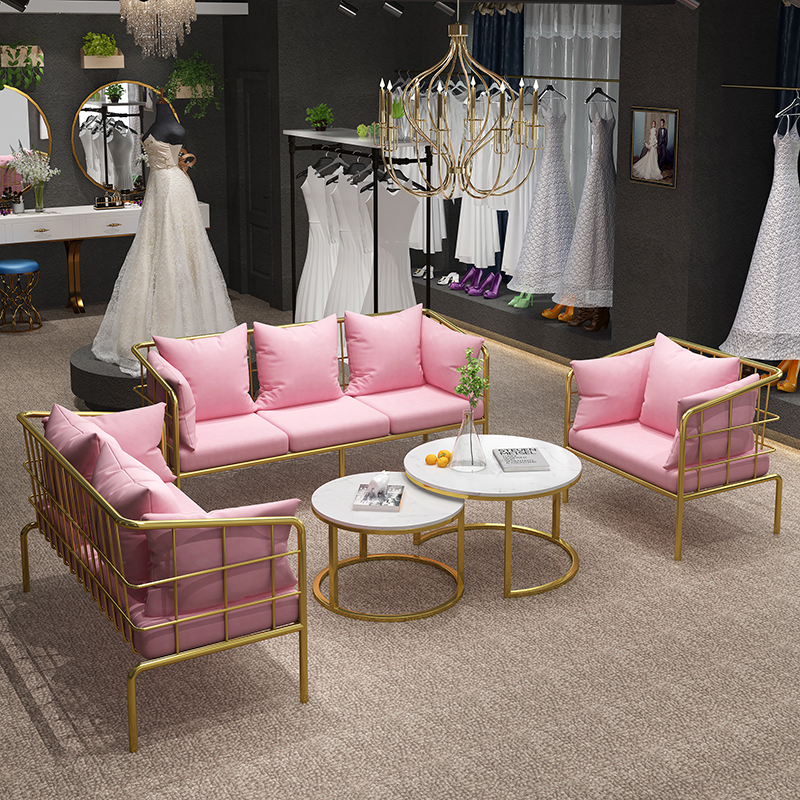 会客沙发茶几办公室接待洽谈卡座休息区小户型客厅软沙发