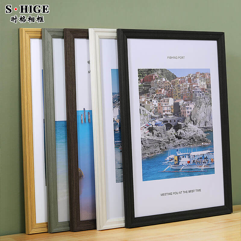 实木画框装裱相框定制20 24寸素描美术外框a3A4任意尺寸4k8开挂墙