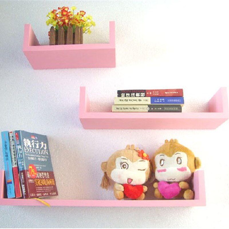 时尚山字型型创意搁板墙上壁挂装饰架挂板书架