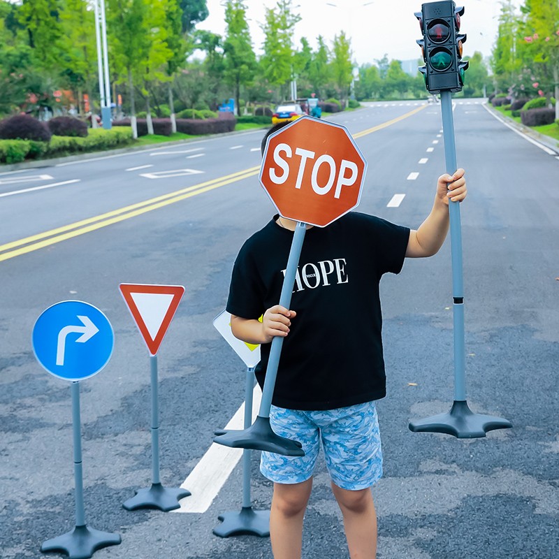 72号童品大号红绿灯信号灯幼儿园教具交通标志路标道具过家家