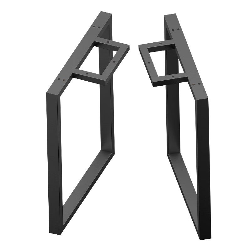 定制铁艺大板桌脚办公会议架子金属茶桌支撑底座岩板大理石餐桌腿