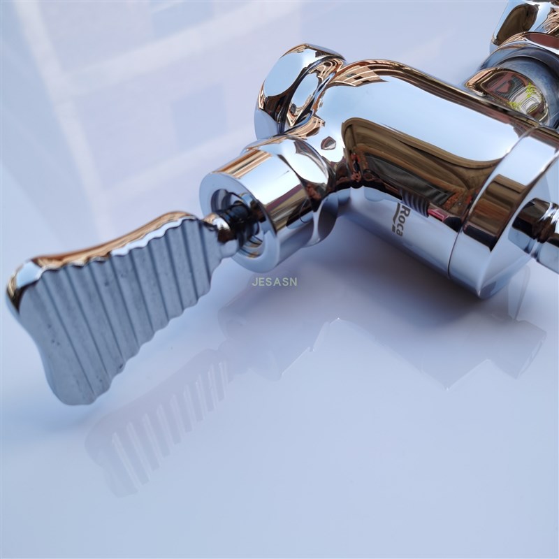 ROC乐家蹲坑大便冲水器雅花9010脚踏手按冲水延时