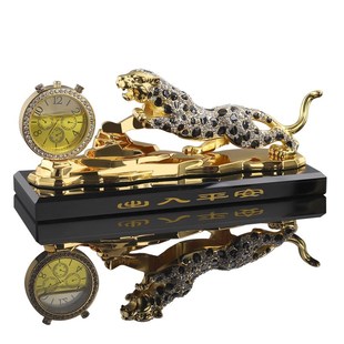 饰 车内饰品香水座装 金钱豹车载高档男士 高级感中控台创意个性