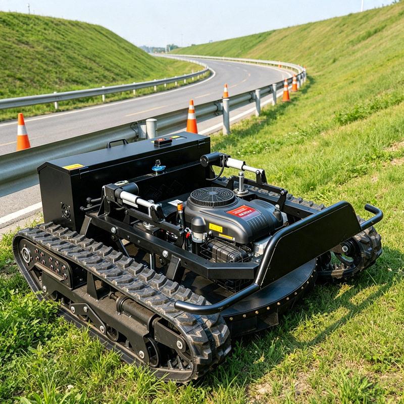 全地形LawnMower小型遥控坦克割草机HT800公园球场草坪修剪机