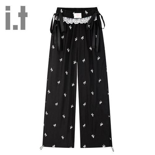 it ccaabb美式休闲裤女爆款2025新款百搭休闲高腰宽松阔腿裤K