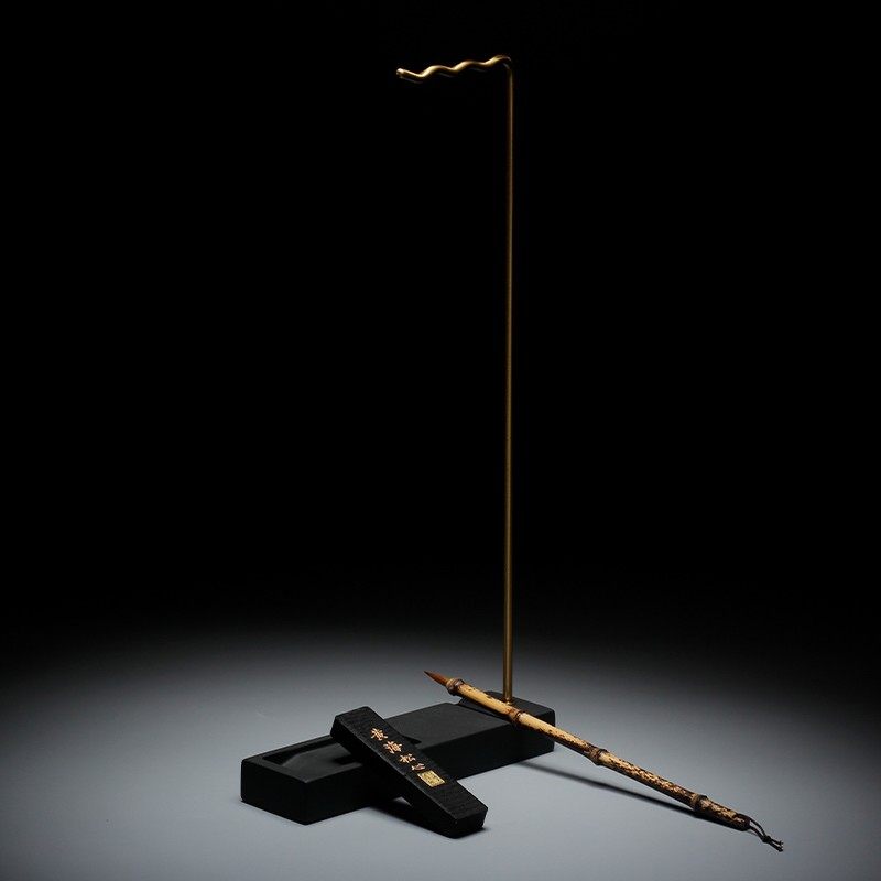 笔架黄铜镇纸笔挂砚台书法镇尺研墨,文具电教/文化用品/商务用品,文房四宝,淘宝优惠券,粉丝福利购,淘宝优惠卷