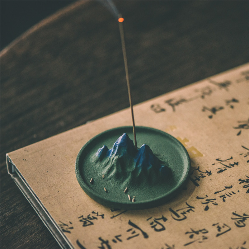 至观千里江山香插香托茶宠茶台线沉香檀香陶瓷炉文创礼品,家居饰品,香薰炉,淘宝优惠券,粉丝福利购,淘宝优惠卷