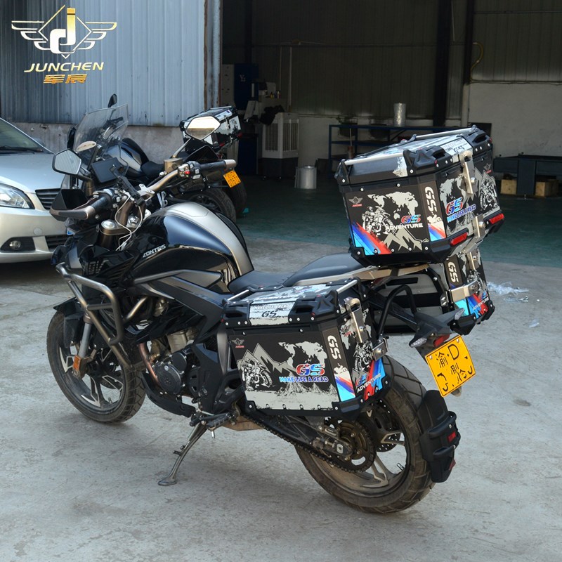 适用升仕310X/T边箱ADV铝合金三箱350尾箱后备箱快拆侧箱改装靠背