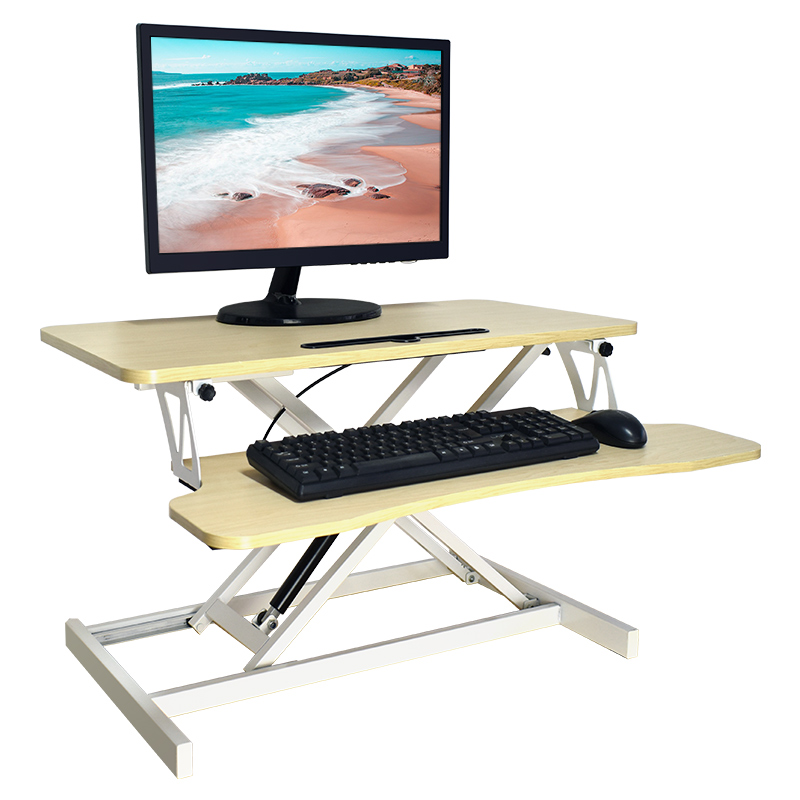 台式电脑笔记本显示器增高架升高工作台站立升降桌办公财务学习懒