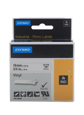 Dymo达美热缩管标签打印机色带mm白色C152/15/15/155 dymo Rhino