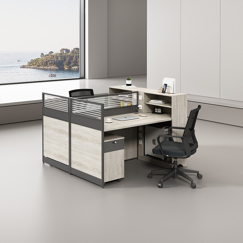 职员办公桌椅工位四人位六人位创意办公桌现代屏风员工桌