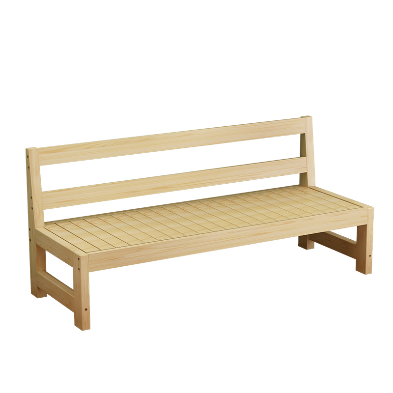 做旧实木长椅阳台休闲靠背椅小吃店餐椅三人椅人沙发松木椅