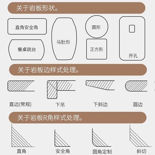 岩板台面定制大理石桌茶几桌面餐桌餐边柜橱柜加工电视柜台面