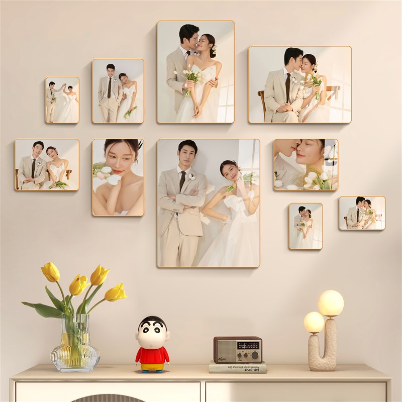 盛夏照片墙相框挂墙餐厅客厅墙面装饰墙上相册墙相片背景墙