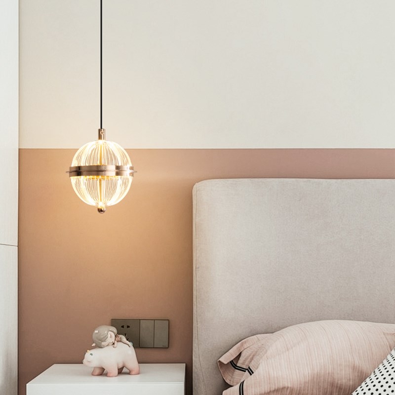 22新款卧室床头吊灯现代创意个性温馨吊线灯升降背景墙小吊灯