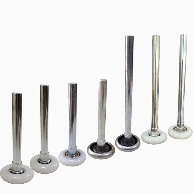 电动卷帘翻板滑道金属边轮滚轮小白轮滚轮尼龙滑轮轱辘车库门配件