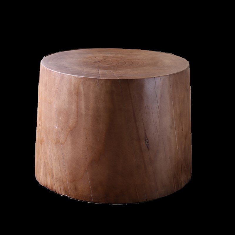 实木沙发边几根雕民宿茶几木墩子坐凳酒店摆件