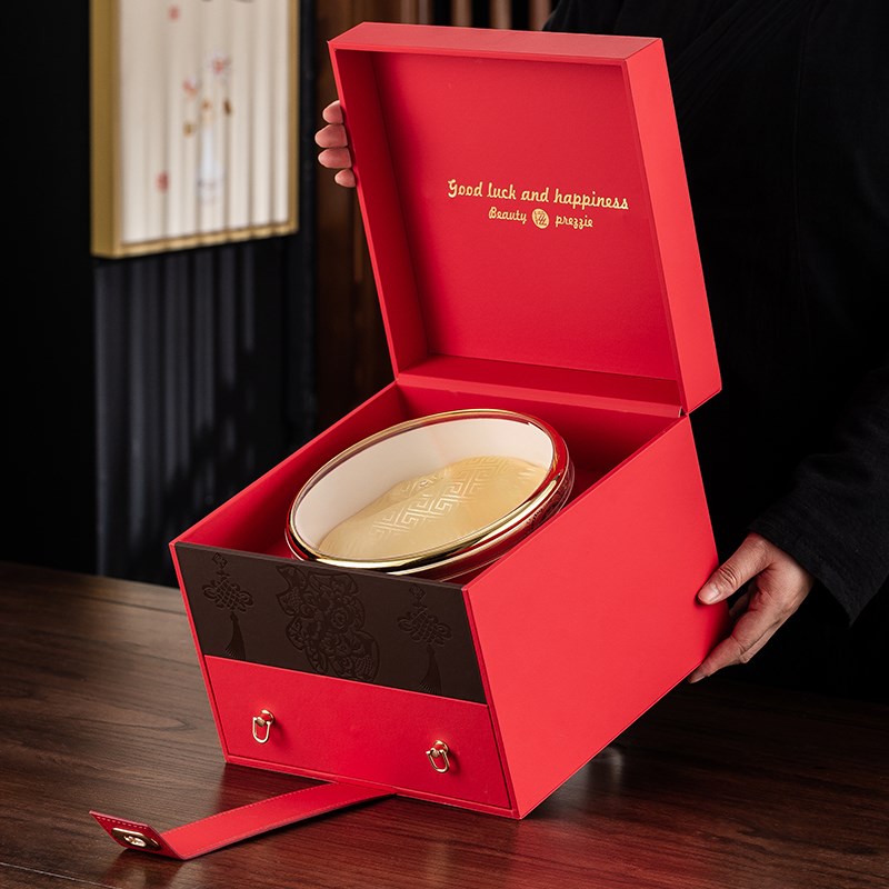 新款层吉祥如意礼品盒高档拼五拼礼盒石斛洋参滋补干货包装盒