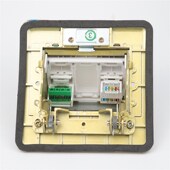 铜地插座防水 J信息语音 六类电话电脑地面插座