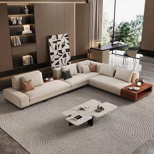 横厅客厅面沙发大小户型别墅背靠背向坐布艺罗杰沙发模块