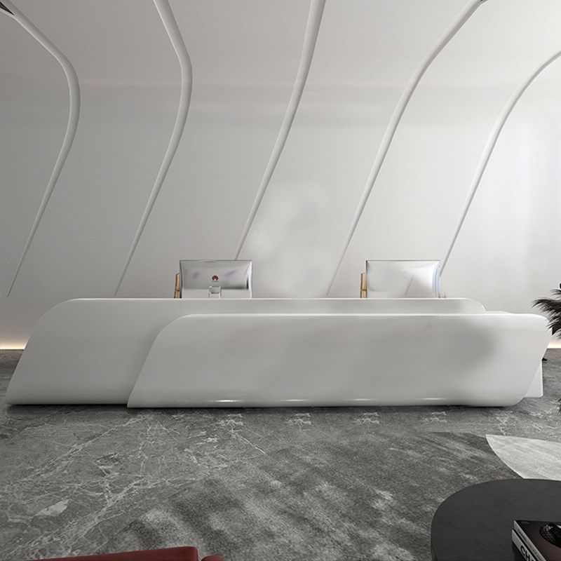 迪聪家具前台时尚大气烤漆前台 异型前台 公司店铺接待台