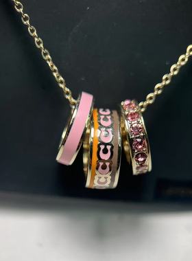 外贸出口三环时尚经典镶钻项链