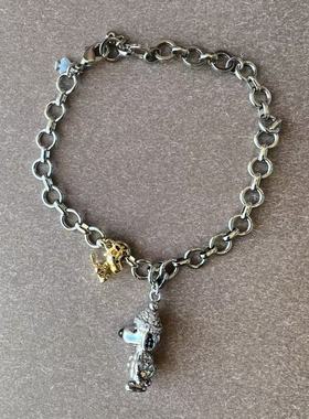 外贸新款小众联名款史努比与糊涂塌客闺蜜气质项链手链耳钉k系列