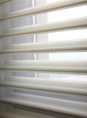 满山艺术白色半遮光卷帘书房办公室韩式香格里拉帘帘百叶