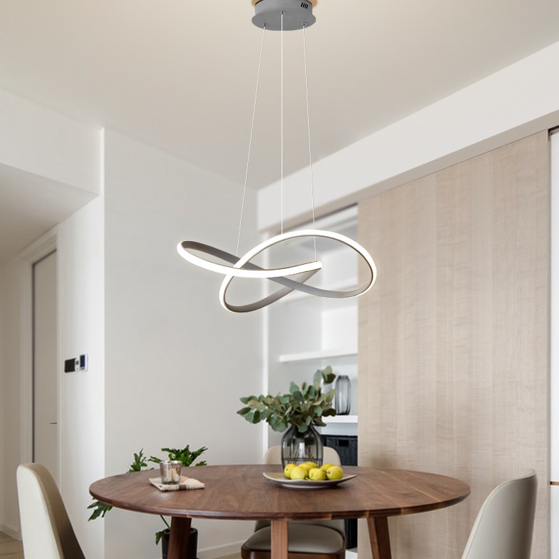 现代简约led餐厅吊灯客厅灯餐桌吊灯创意饭厅吊灯极简卧室书房灯
