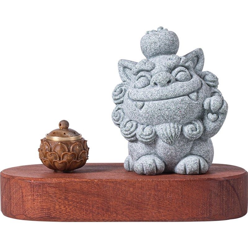 国潮小狮子招财平安汽车创意车载中控台香薰饰品客厅桌面摆设,家居饰品,装饰摆件,淘宝优惠券,粉丝福利购,淘宝优惠卷