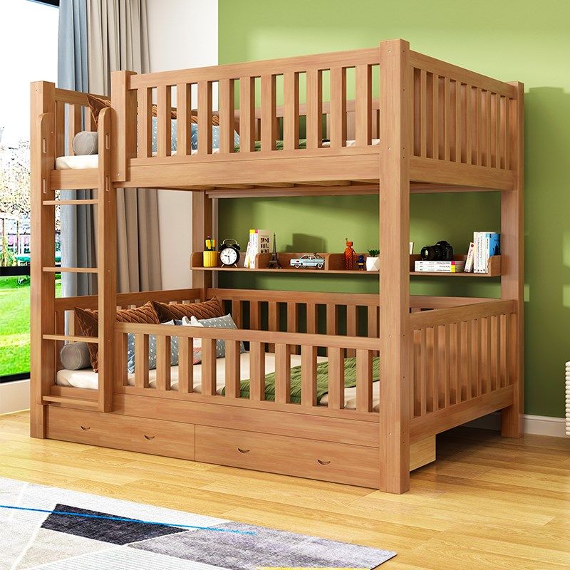 上下铺层实木床小户型姐弟兄妹儿童房子母床大人两层架子高低床,住宅家具,高低/子母床,淘宝优惠券,粉丝福利购,淘宝优惠卷