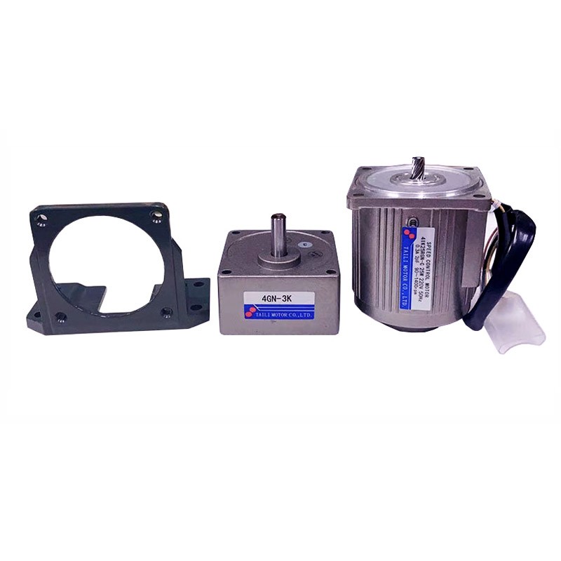 台力25W调速电机马达交流220V单项配齿轮减速箱4GN-12.5K减速可逆