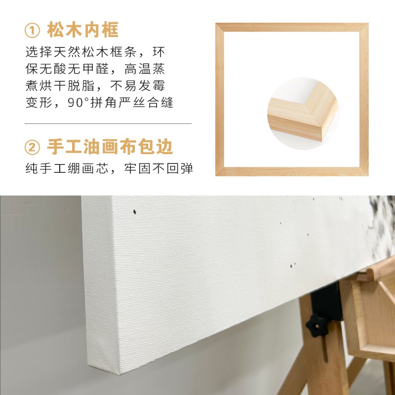 装饰画来图油画布无框画挂画插画油画高微喷客餐厅玄关海报