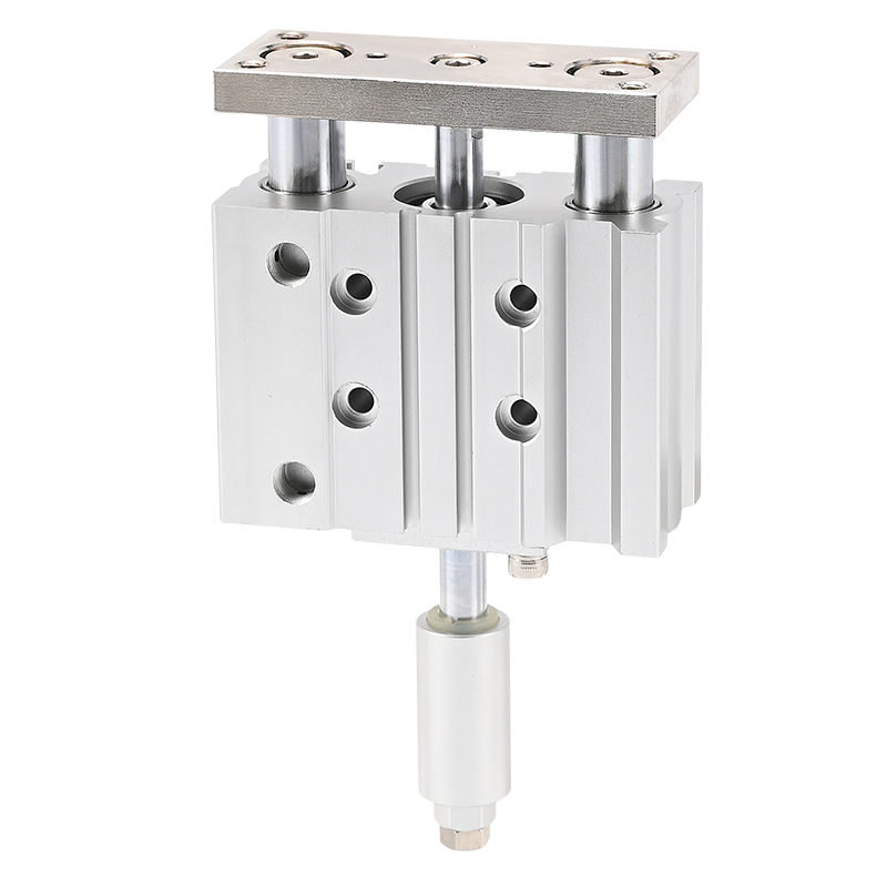 行程可调带导杆三轴三杆气缸MGPLJ/MGPM12/16/20X25*32X40X50-XC8