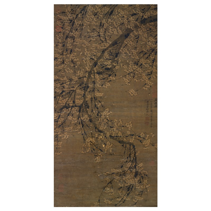 陈宪章万玉图传统梅兰竹菊画临摹范本中式装饰画艺术绢布画心墨梅