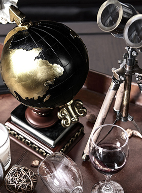 曼塔怀旧创意 客厅复古办公室书柜书架酒柜装饰品柜子小