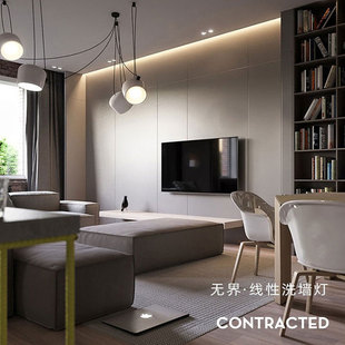 ld线形灯嵌入式洗墙灯悬浮吊顶灯槽线性灯反光灯带预埋铝槽灯条