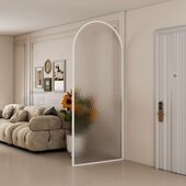 奶油风间屏风客厅遮挡干湿分离浴室半防水装 饰