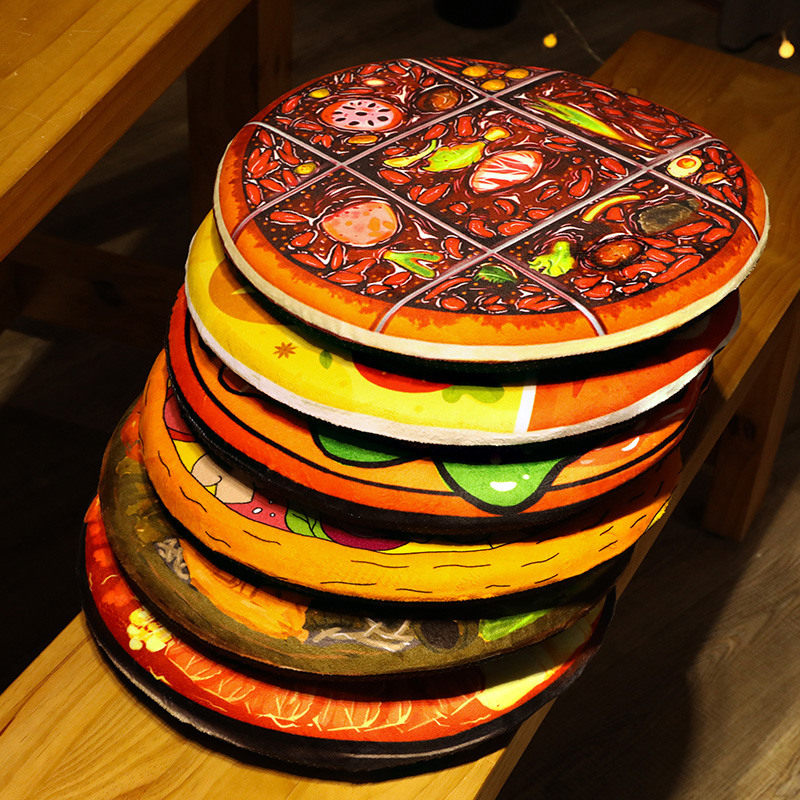 仿真火锅披萨坐垫九宫格屁垫座椅美食办公室久坐垫记忆棉垫子,居家布艺,椅垫,淘宝优惠券,粉丝福利购,淘宝优惠卷