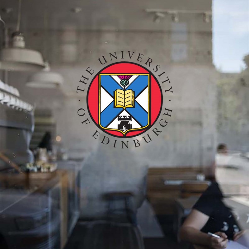 Edin爱丁堡大学墙贴办公室玻璃贴纸装饰个性创意车贴咖啡店橱窗