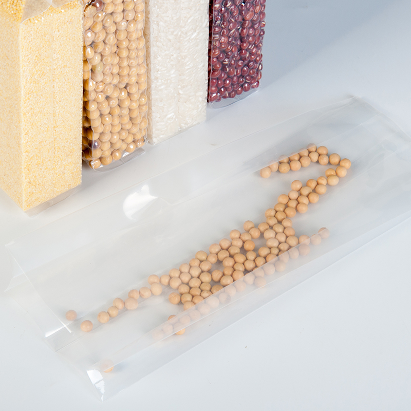 加长5斤大米袋1+8*3cm米砖真空包装袋中封杂粮袋尼龙料20丝