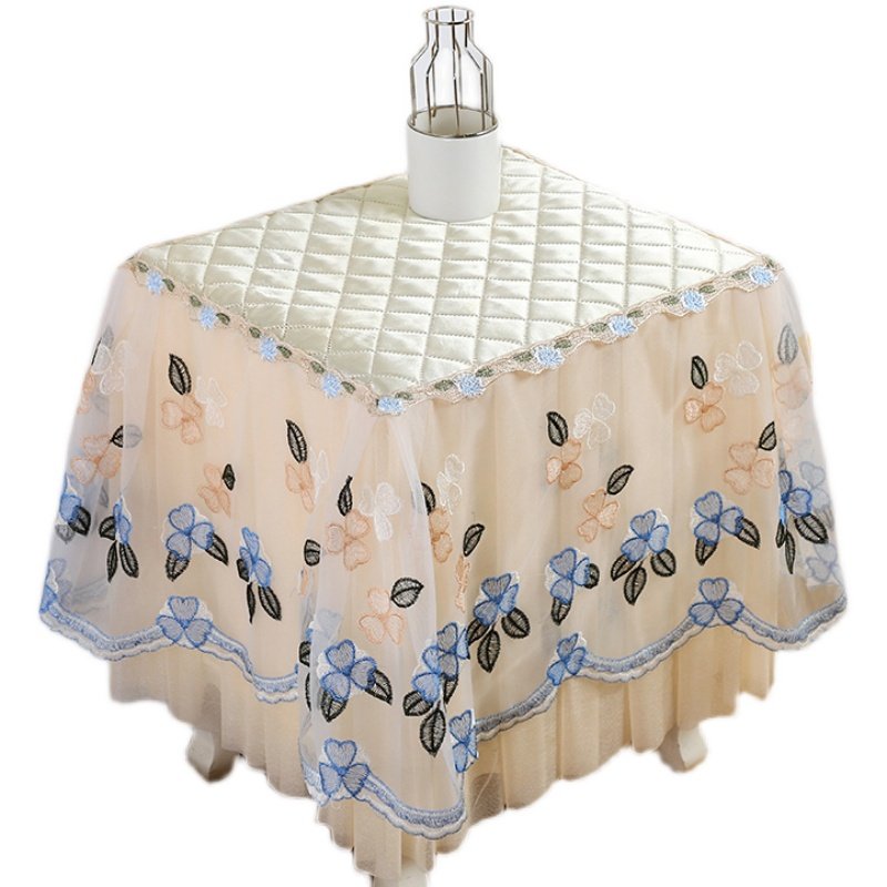 床头柜盖巾蕾丝家用卧室通用布艺绣小方桌四面下垂定制,居家布艺,床头柜盖布,淘宝优惠券,粉丝福利购,淘宝优惠卷