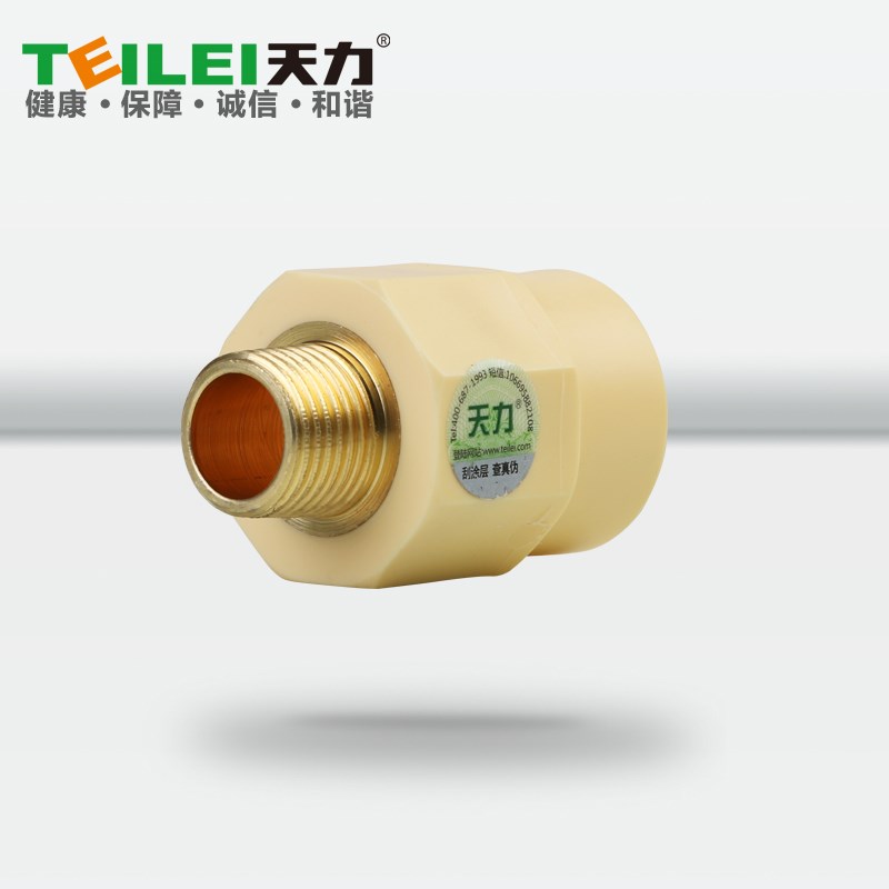 天力管水管 PPR材质水管 抗菌分管承口外螺纹接头2