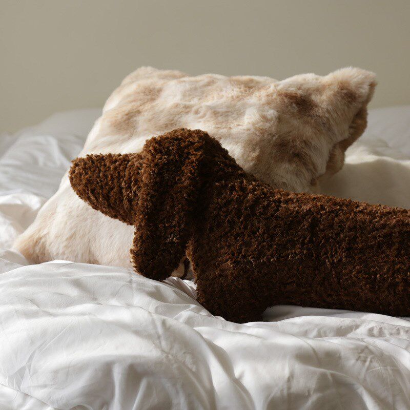 絮语物集仿羊驼绒长条形爱腊肠狗抱枕客厅沙发午休睡觉抱枕靠枕,居家布艺,抱枕被,淘宝优惠券,粉丝福利购,淘宝优惠卷