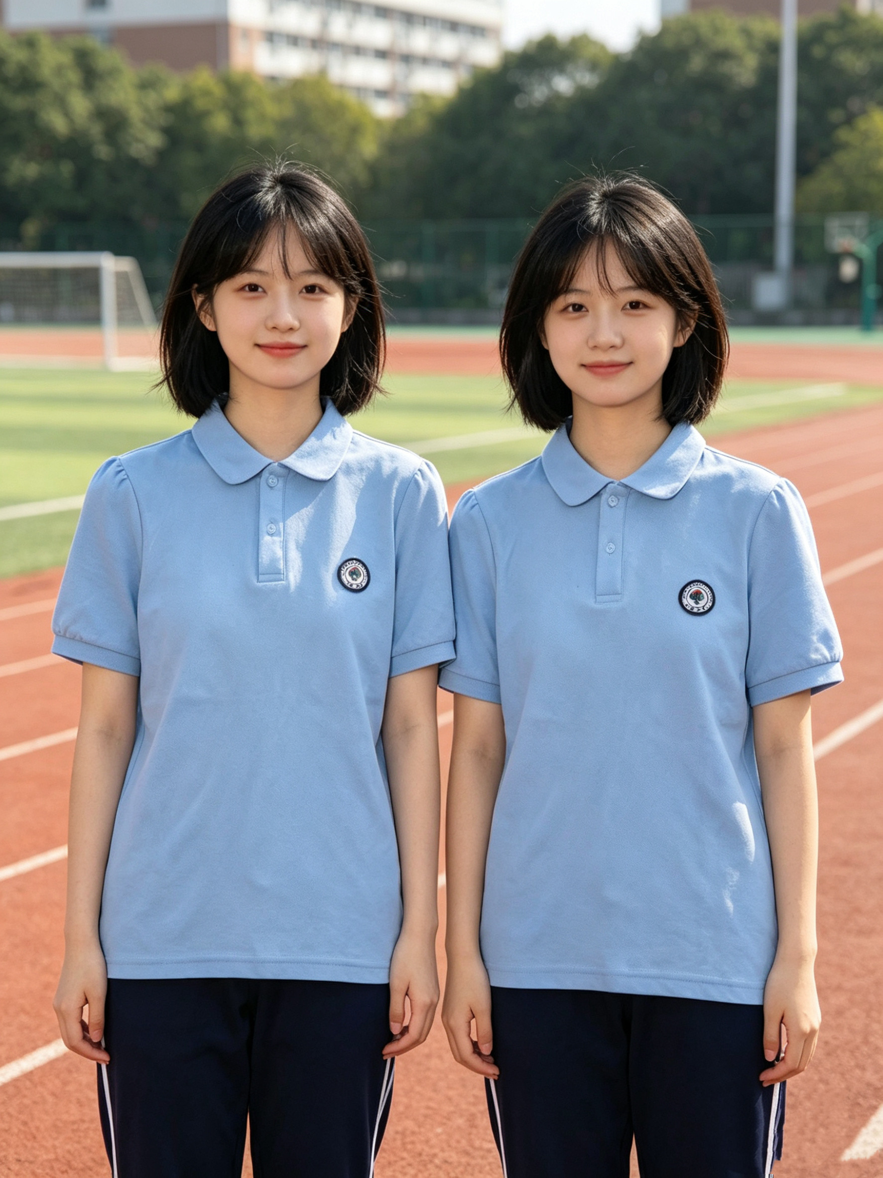 四川省成都市双流区天府四中夏季校服男女短袖T恤学校同款透气棉