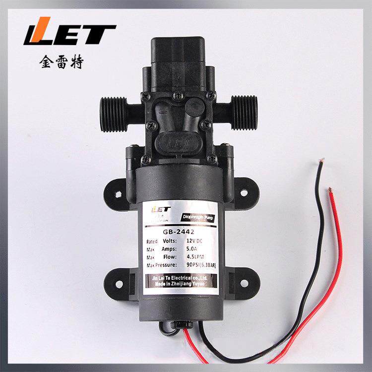 12V 24V洗车微型隔膜泵 GB-2442农用高压洗车泵 车用洗水泵
