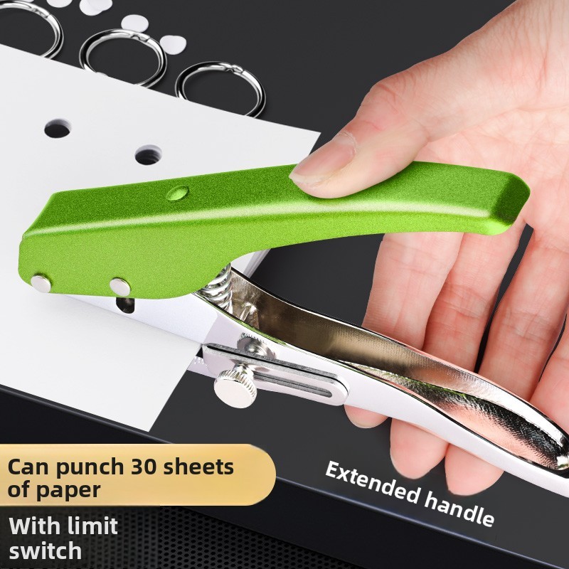 圆孔打孔器3-7mm金属打孔钳圆环孔活页本打孔机手动打孔器手握